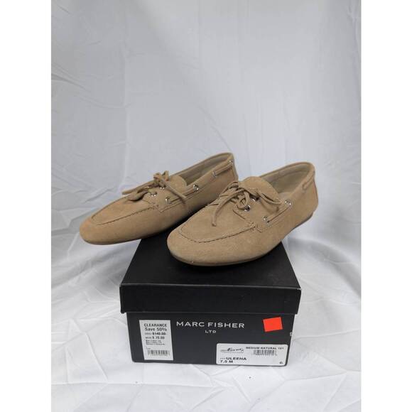 MARC FISHER Shoes - NEW MARC FISHER women's uleena leather boat shoe in brown